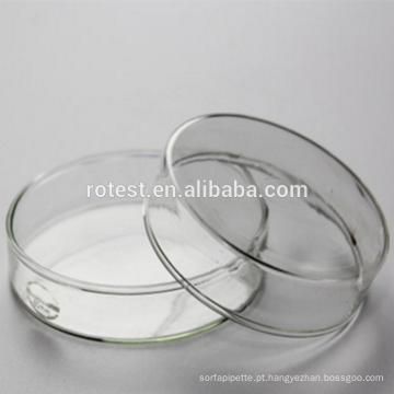 Prato de Petri do vidro de borosilicato dos produtos vidreiros de laboratório